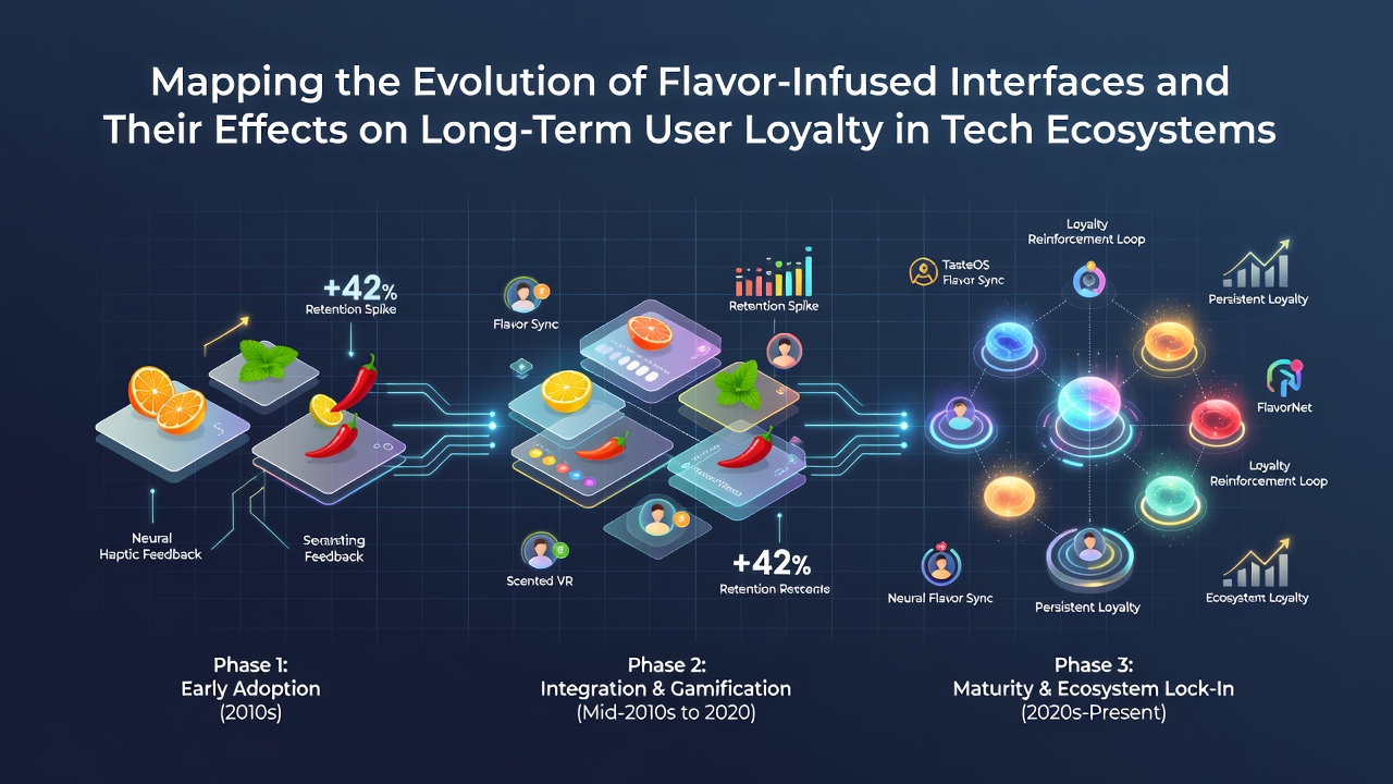 Mapping the Evolution of Flavor-Infused Interfaces and Their Effects on Long-Term User Loyalty in Tech Ecosystems