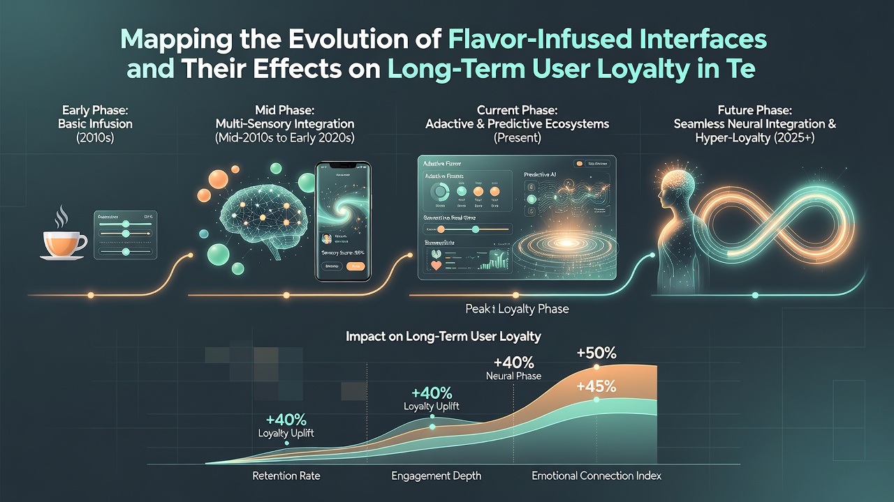 Detailed diagram illustrating flavor profile mapping across multiple devices in a unified tech ecosystem
