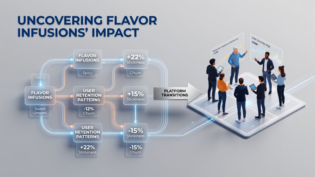 Uncovering Flavor Infusions' Impact on User Retention Patterns During Platform Transitions